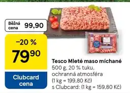 Tesco Tesco Mleté maso míchané nabídka