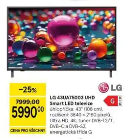 Tesco LG 43UA75003 UHD Smart LED televize nabídka