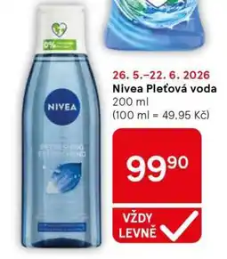 Tesco Nivea pleťová voda nabídka