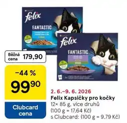 Tesco Felix kapsičky pro kočky nabídka