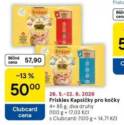 Tesco Friskies Kapsičky pro kočky nabídka