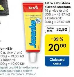 Tesco Tatra Zahuštěná slazená smetana nabídka