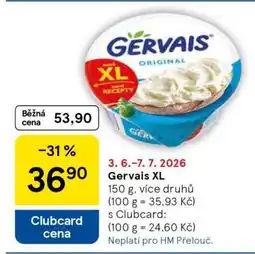 Tesco Gervais XL nabídka