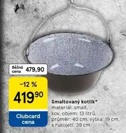 Tesco Smaltovaný kotlík nabídka