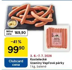 Tesco Kostelecké Uzeniny Vepřové párky nabídka