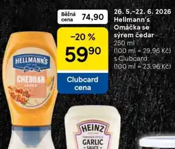 Tesco Hellmann’s Omáčka se sýrem čedar nabídka