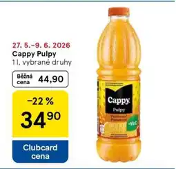Tesco CAPPY PULPY nabídka