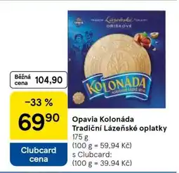 Tesco Opavia Kolonáda Tradiční lázeňské oplatky nabídka