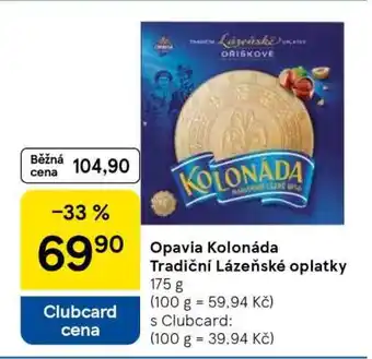 Tesco Opavia Kolonáda Tradiční lázeňské oplatky nabídka