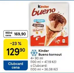 Tesco KINDER BUENO KORNOUT nabídka