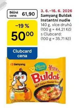 Tesco Samyang Buldak Instantní nudle nabídka