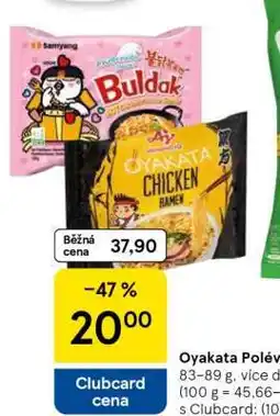 Tesco Oyakata Polévka nabídka