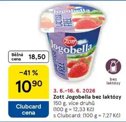 Tesco Zott Jogobella bez laktózy nabídka