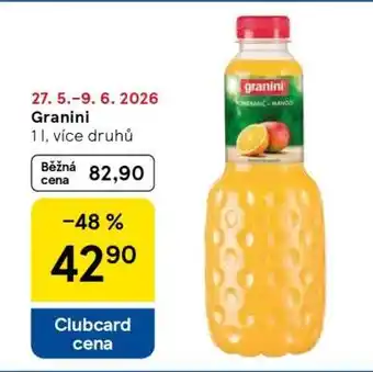 Tesco Granini nabídka
