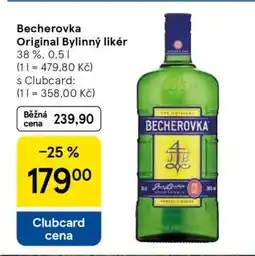 Tesco Becherovka Original bylinný likér nabídka