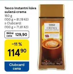 Tesco Tesco Instantní káva sušená crema nabídka