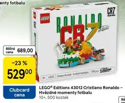 Tesco LEGO Editions 43012 Cristiano Ronaldo – Hvězdné momenty fotbalu nabídka