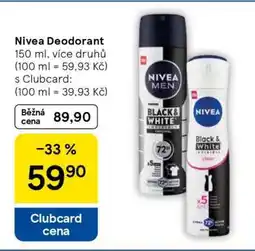 Tesco Nivea deodorant nabídka