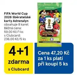 Tesco FIFA World Cup 2026 Sběratelské karty Adrenalyn nabídka