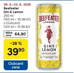 Tesco Beefeater Gin & Lemon nabídka