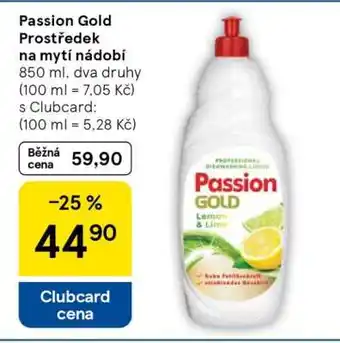 Tesco Passion Gold Prostředek na mytí nádobí nabídka