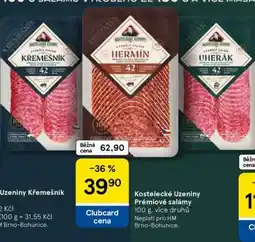 Tesco Kostelecké Uzeniny Prémiové salámy nabídka