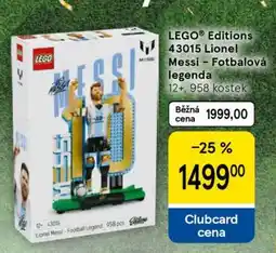Tesco LEGO Editions 43015 Lionel Messi – Fotbalová legenda nabídka