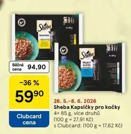 Tesco Sheba kapsičky pro kočky nabídka