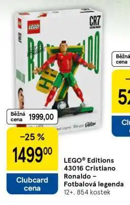 Tesco LEGO Editions 43016 Cristiano Ronaldo – Fotbalová legenda nabídka