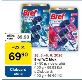 Tesco Bref WC blok nabídka
