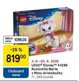 Tesco LEGO Disney 43286 Roztomilá Marie z filmu Aristokočky nabídka
