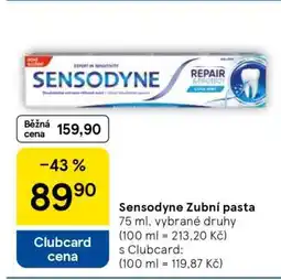 Tesco Sensodyne zubní pasta nabídka