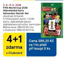 Tesco FIFA World Cup 2026 Sběratelské karty Adrenalyn Starter Set nabídka