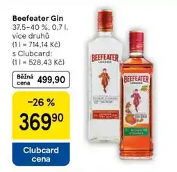 Tesco Beefeater Gin nabídka