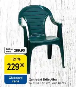 Tesco Zahradní židle Alba nabídka