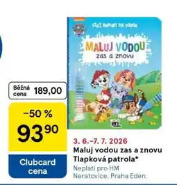 Tesco Maluj vodou zas a znovu Tlapková patrola nabídka