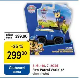 Tesco Paw Patrol Vozidlo nabídka