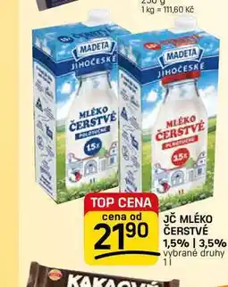 Flop JČ MLÉKO ČERSTVÉ 1,5% | 3,5% vybrané druhy nabídka