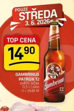 Flop GAMBRINUS PATRON 12 Světlý ležák nabídka
