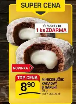 Flop MINIKOBLÍŽEK KAKAOVÝ S NÁPLNÍ nabídka