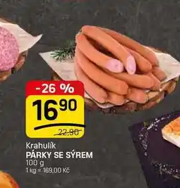 Flop PÁRKY SE SÝREM nabídka