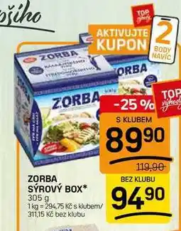Flop ZORBA SÝROVÝ BOX nabídka
