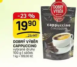 Flop DOBRÝ VÝBĚR CAPPUCCINO vybrané druhy 100 g | sáček nabídka