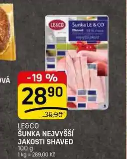 Flop ŠUNKA NEJVYŠŠÍ JAKOSTI SHAVED nabídka