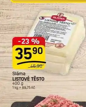 Flop LISTOVÉ TĚSTO nabídka
