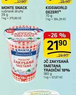 Flop JČ ZAKYSANÁ SMETANA TRADIČNÍ 18% nabídka
