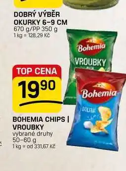 Flop BOHEMIA CHIPS | VROUBKY vybrané druhy nabídka