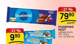 Flop STUDENTSKÁ PEČEŤ vybrané druhy nabídka