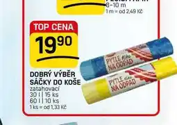 Flop DOBRÝ VÝBĚR SÁČKY DO KOŠE zatahovací 30 || 15 ks nabídka