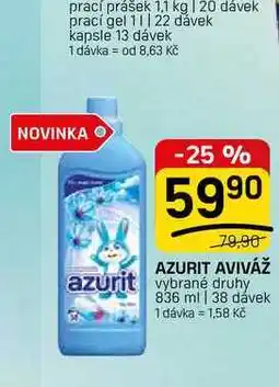 Flop AZURIT AVIVÁŽ azurit vybrané druhy 836 ml | 38 dávek nabídka